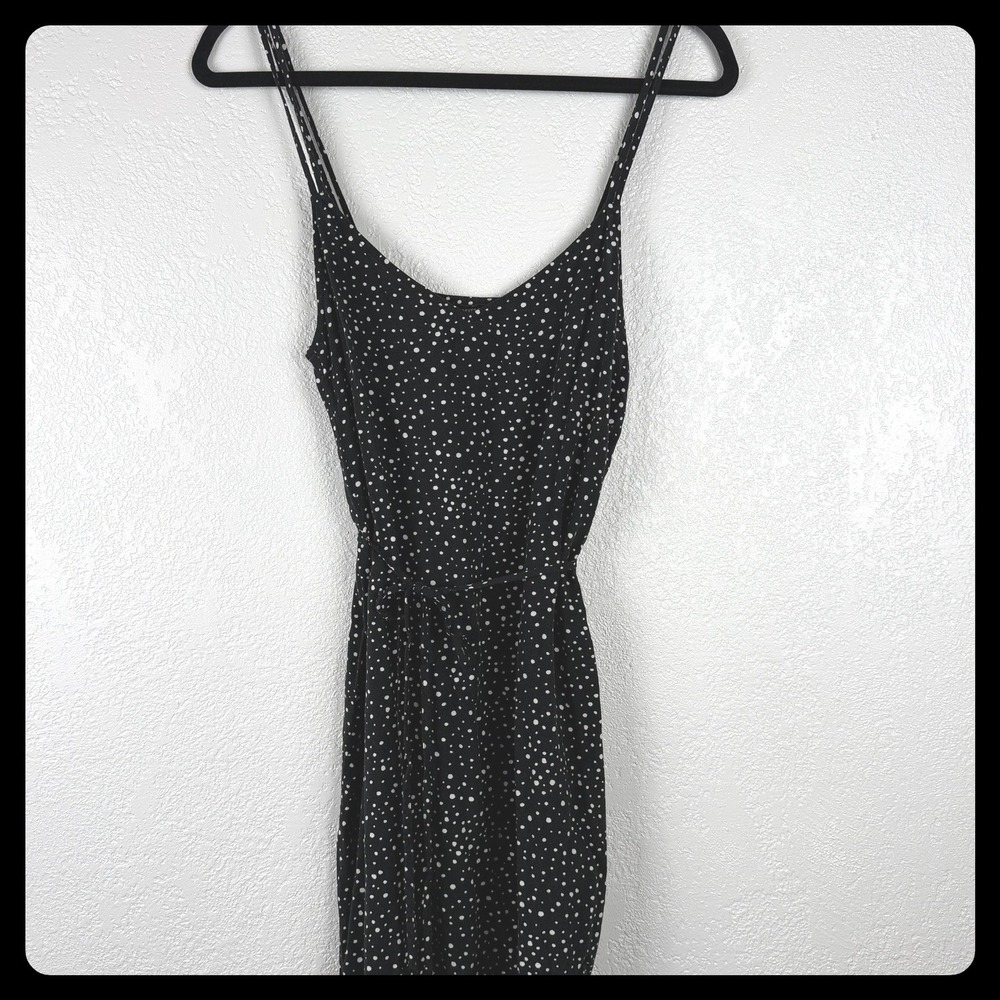 Black White Polka Dot 90s Girlhoodcore Swing Spring Summer Swing Dress